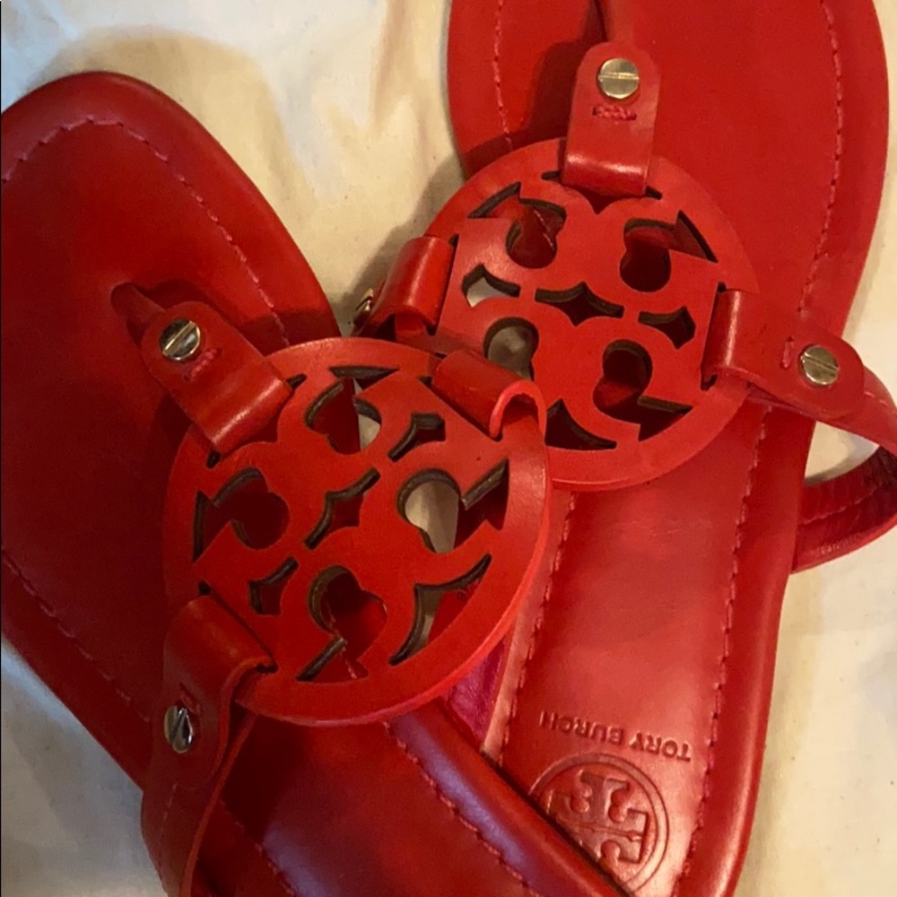 Red/Poppy Tory Burch Sandals size 6.5